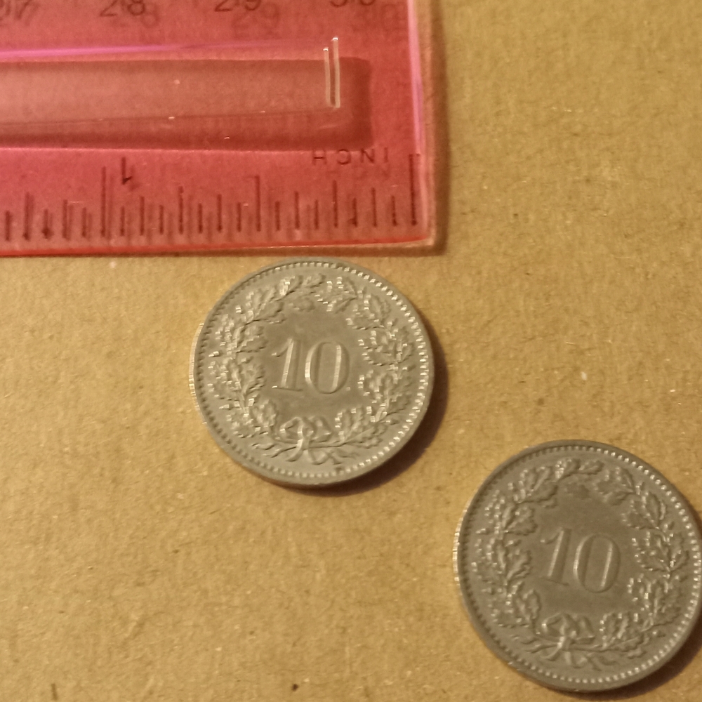 Switzerland 10 Rappen Coin Set - Picture 4 of 7
